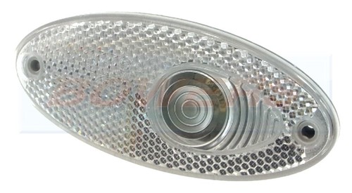 Hella white oval reflective - hella,