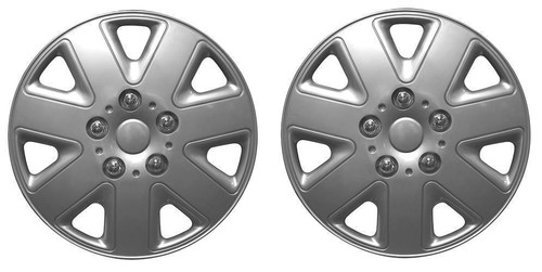 Pair silver caravan - pair, 14"