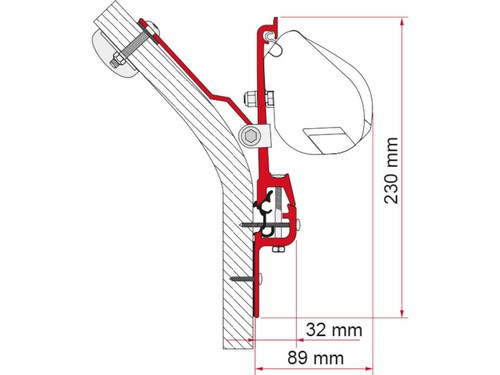 Fiamma motorhome f35 adapter - fiamma,