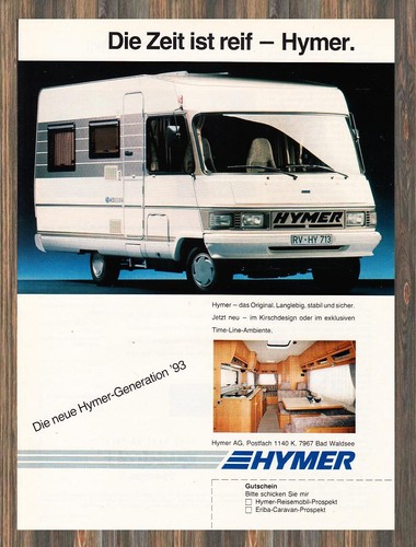 Eriba hymermobil advertising - eriba,